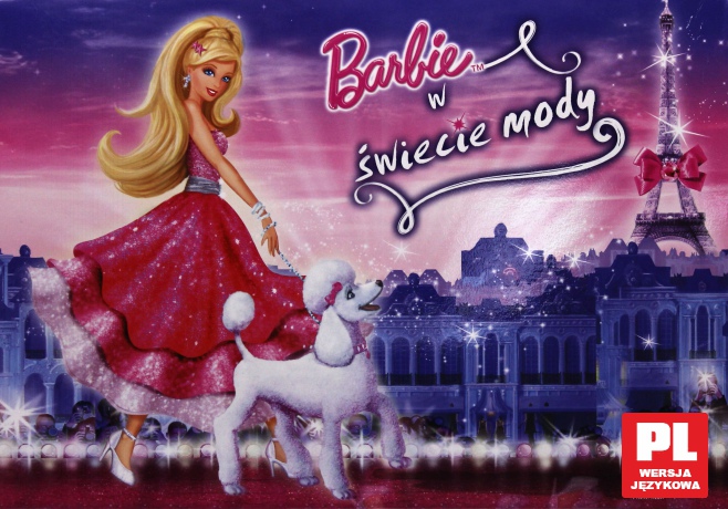 Megapack: Barbie w świecie mody (Teczka A4 + kolorowanka cudowny świat księżniczek, kredki, puzzle) [DVD]