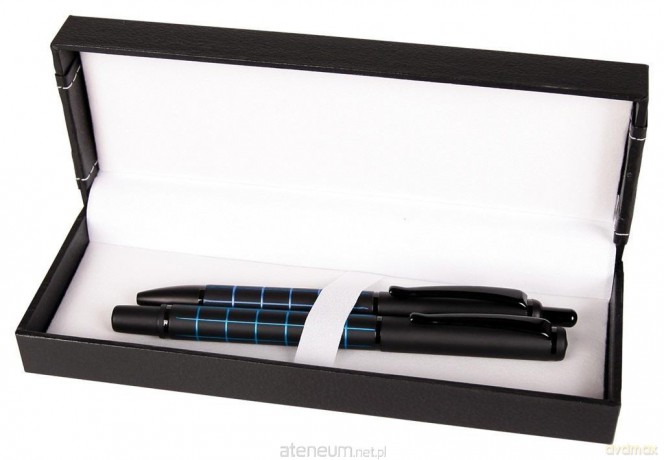 Pióro + długopis Dorian w etui 38 j. niebieski
