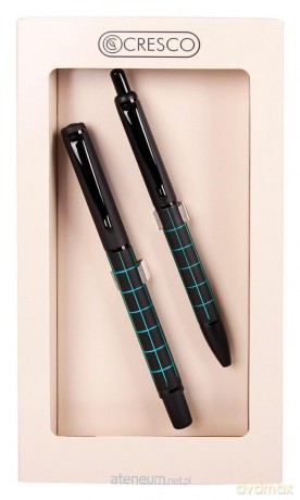 Pióro + długopis Dorian w etui GB j. niebieski