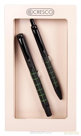 Pióro + długopis Dorian w etui GB zielony