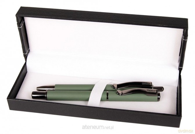 Pióro + długopis Master Gun w etui 38 zielony