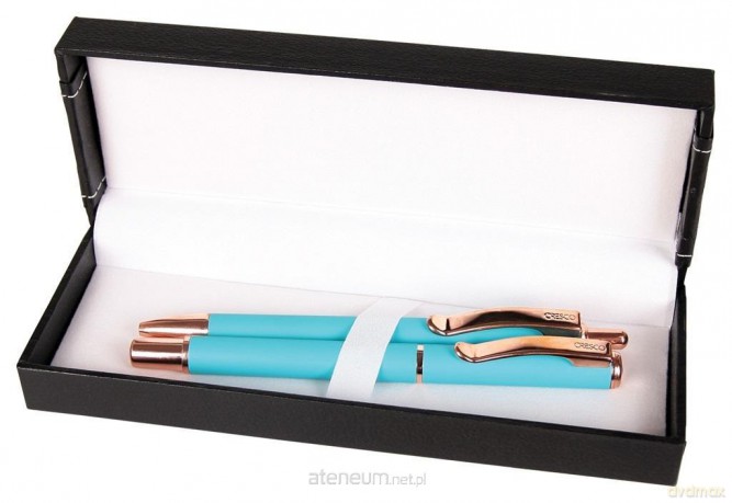 Pióro + długopis Master w etui 38 niebieski