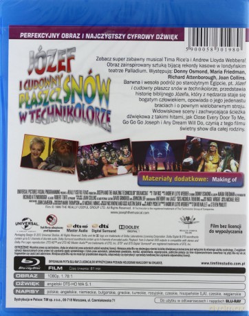 Józef i cudowny płaszcz snów w technikolorze [Blu-Ray]