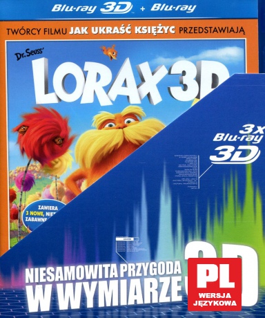 Lorax 3D / Jak ukraść księżyc 3D / Koralina i tajemnicze drzwi 3D Pakiet [3xBlu-Ray 3D]