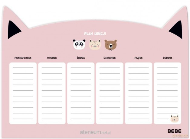 Plan lekcji A4 Friends Girls (10 szt)