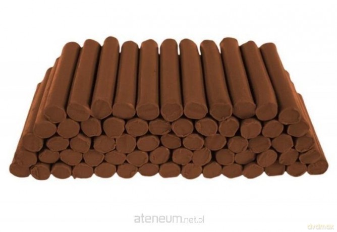 Plastelina w laseczkach luzem 1 kg - brązowa