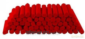 Plastelina w laseczkach luzem 1 kg - czerwona