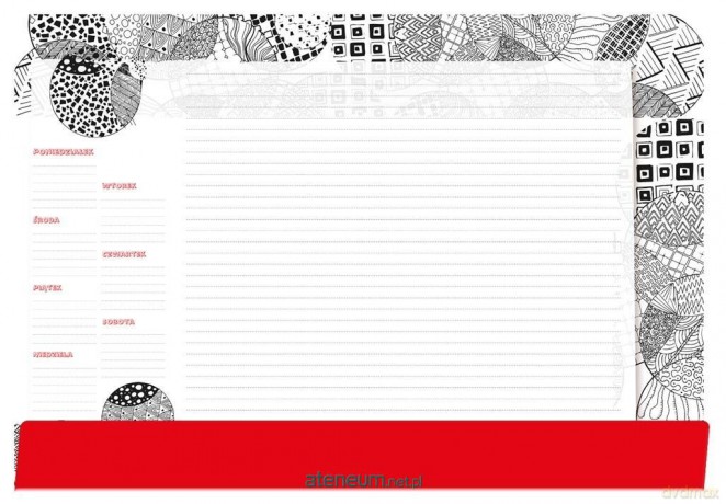 Podkład na biurko notes B3 - mandala do kolorowani