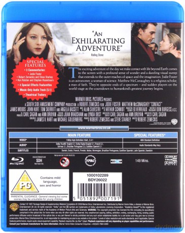 Contact (Kontakt) [Blu-Ray]