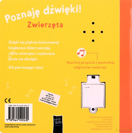 Poznaję dźwięki. Zwierzęta [KSIĄŻKA]