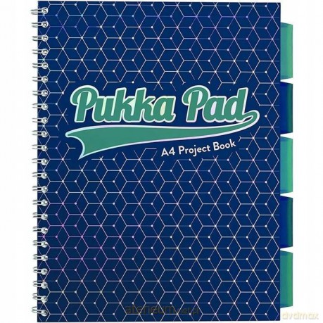 Project Book Glee A4/100K kratka c. nieb. (3 szt)
