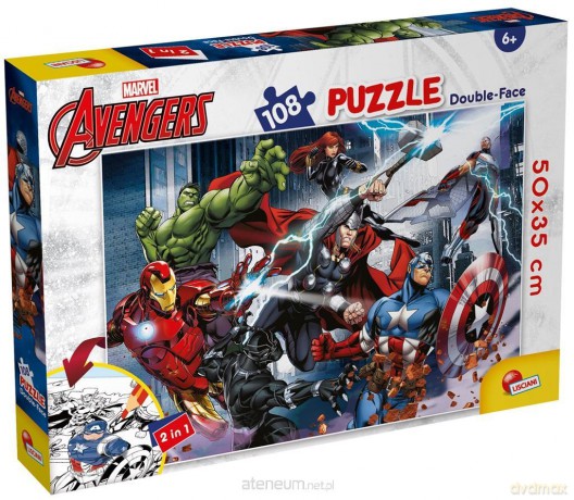 Puzzle dwustronne 108 Marvel Avengers [PUZZLE]