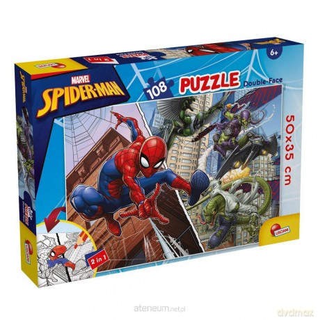 Puzzle dwustronne 108 Marvel Spiderman [PUZZLE]