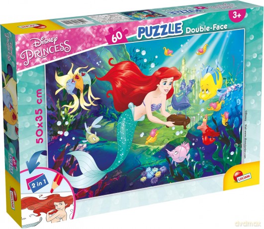 Puzzle dwustronne 60 Mała Syrenka [PUZZLE]