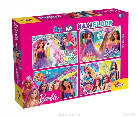 Puzzle dwustronne Maxi 4x48 Barbie [PUZZLE]