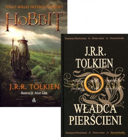 Hobbit + Władca Pierścieni Trylogia - J.R.R. Tolkien Pakiet [2xKSIAŻKA]