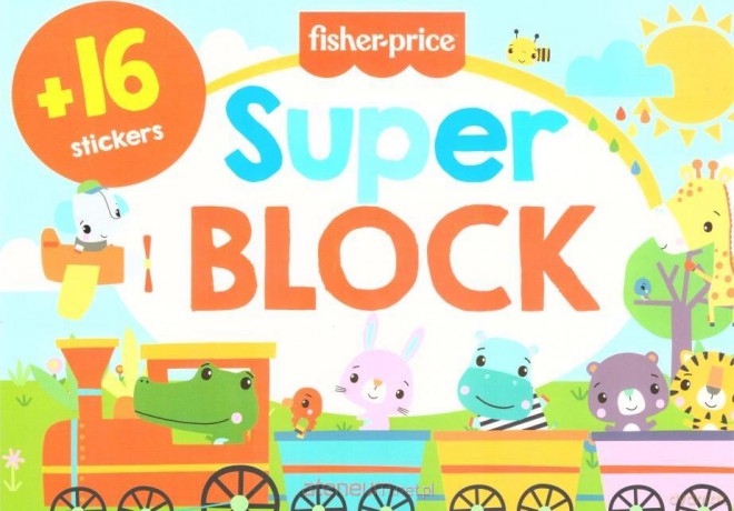 Super block + 16 naklejek [KSIĄŻKA]