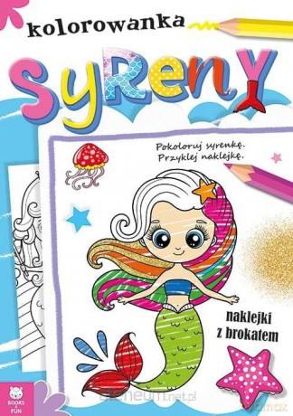 Syreny. Kolorowanka z brokatem [KSIĄŻKA]