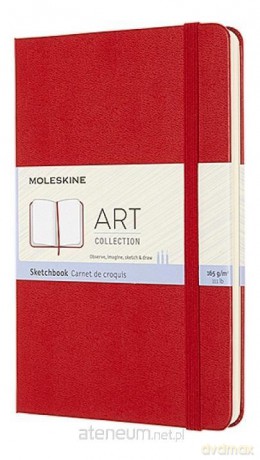Szkicownik M 11,5x18cm 88K czerwony