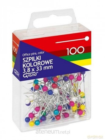 Szpilki kolorowe 3,8x33mm