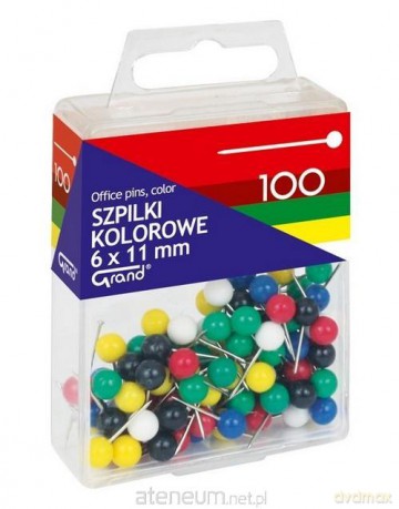 Szpilki kolorowe 6x11mm
