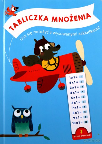 Tabliczka mnożenia z wysuwanymi kartami [KSIĄŻKA]