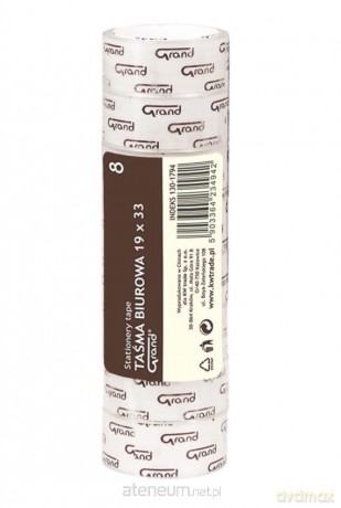 Taśma biurowa 19mmx33mm 8 szt