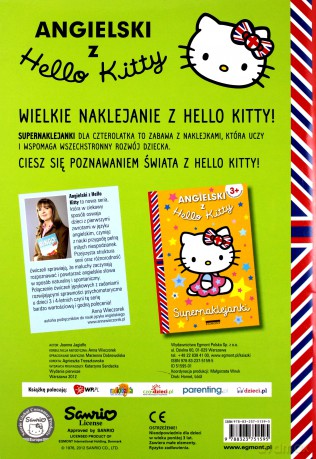 Angielski z Hello Kitty. Super naklejanki 4 lata [KSIĄŻKA]