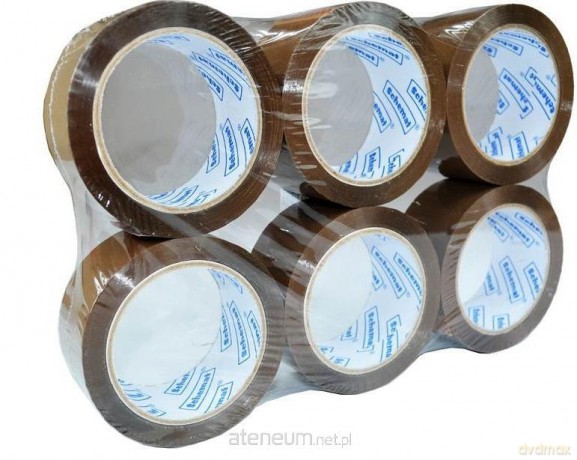 Taśma klejąca 48mmx60m brązowa mocna (6 szt)