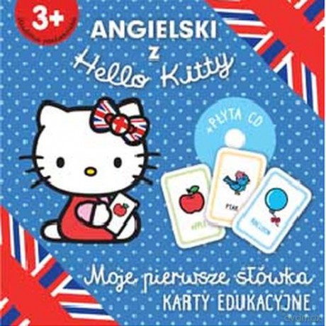 Angielski z Hello Kitty. Karty edukacyjne moje pierwsze słówka [CD]+[KARTY]