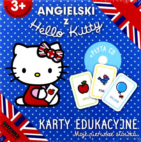 Angielski z Hello Kitty. Karty edukacyjne moje pierwsze słówka [CD]+[KARTY]