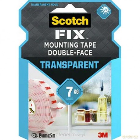 Taśma montażowa transparentna 19mmx5m