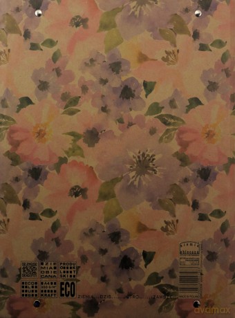 Teczka A4 skrzydłowa z gumką Misty Flowers MIX