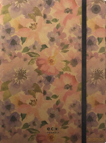 Teczka A4 skrzydłowa z gumką Misty Flowers MIX