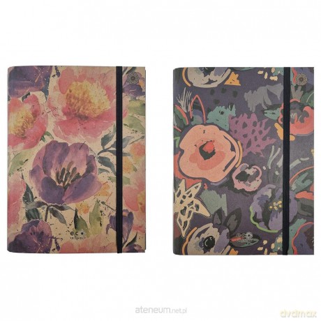 Teczka A4 skrzydłowa z gumką Passion Flowers MIX