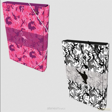 Teczka Box A4 na gumkę Camouflage TBCA4