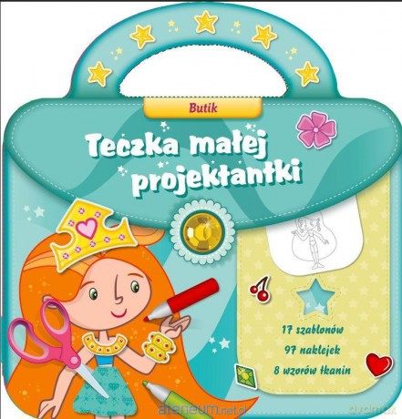 Teczka małej projektantki turkus 2. Butik [KSIĄŻKA]