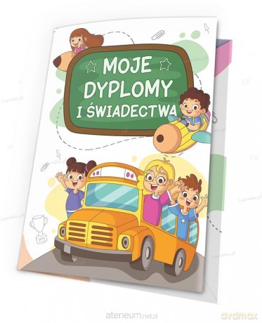 Teczka moje dyplomy - Autobus 5 szt