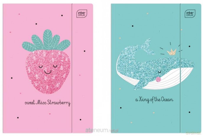 Teczka z gumką A4+ Glitter (10 szt)