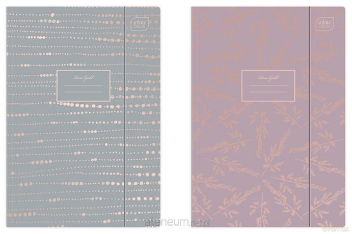 Teczka z gumką A4+ Metallic Rose Gold (10 szt)