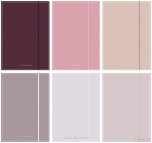 Teczka z gumką A4+ nude (10 szt)