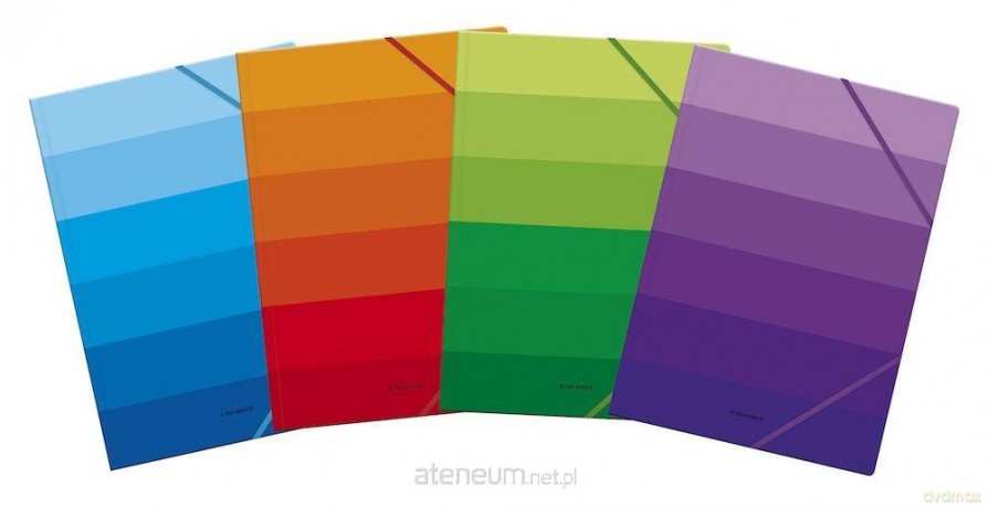 Teczka z gumką C4 kartonowa Ombre mix