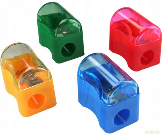 Temperówka plastikowa z pojemnikiem (24 szt)