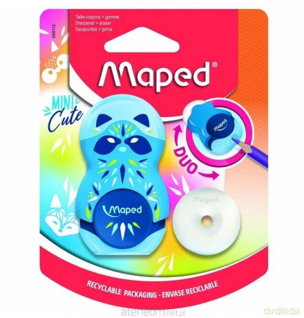 Temperówka z gumką Mini Cute Loopy mix