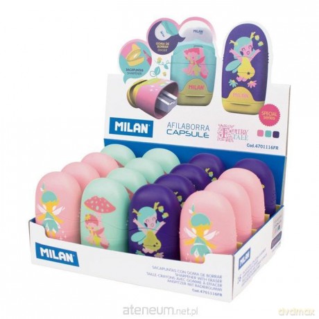 Temperówko-gumka Capsule Fairy Tale (16 szt)