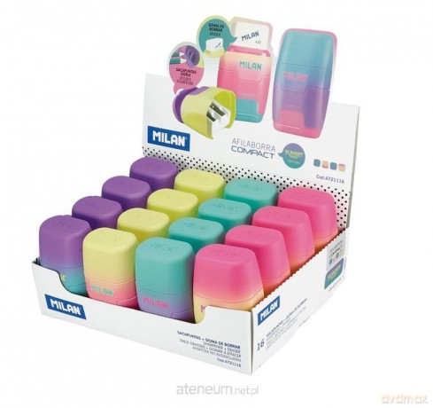 Temperówko-gumka Compact Sunset (16 szt)