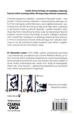 Depresja i ciało - Lowen Alexander [KSIĄŻKA]