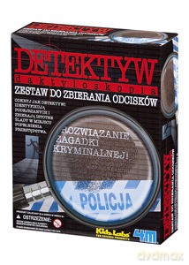 Detektyw daktyloskopia. Zestaw do zbierania odcisków [ZABAWKA]