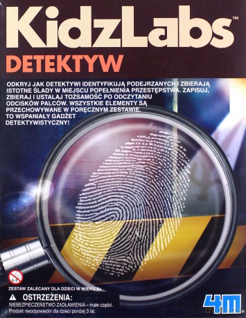 Detektyw daktyloskopia. Zestaw do zbierania odcisków [ZABAWKA]