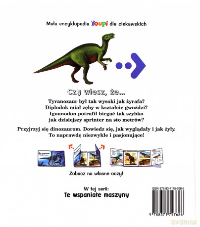 Dinozaury. Mała encyklopedia dla ciekawskich Youpi - Fichou Bertrand [KSIĄŻKA]